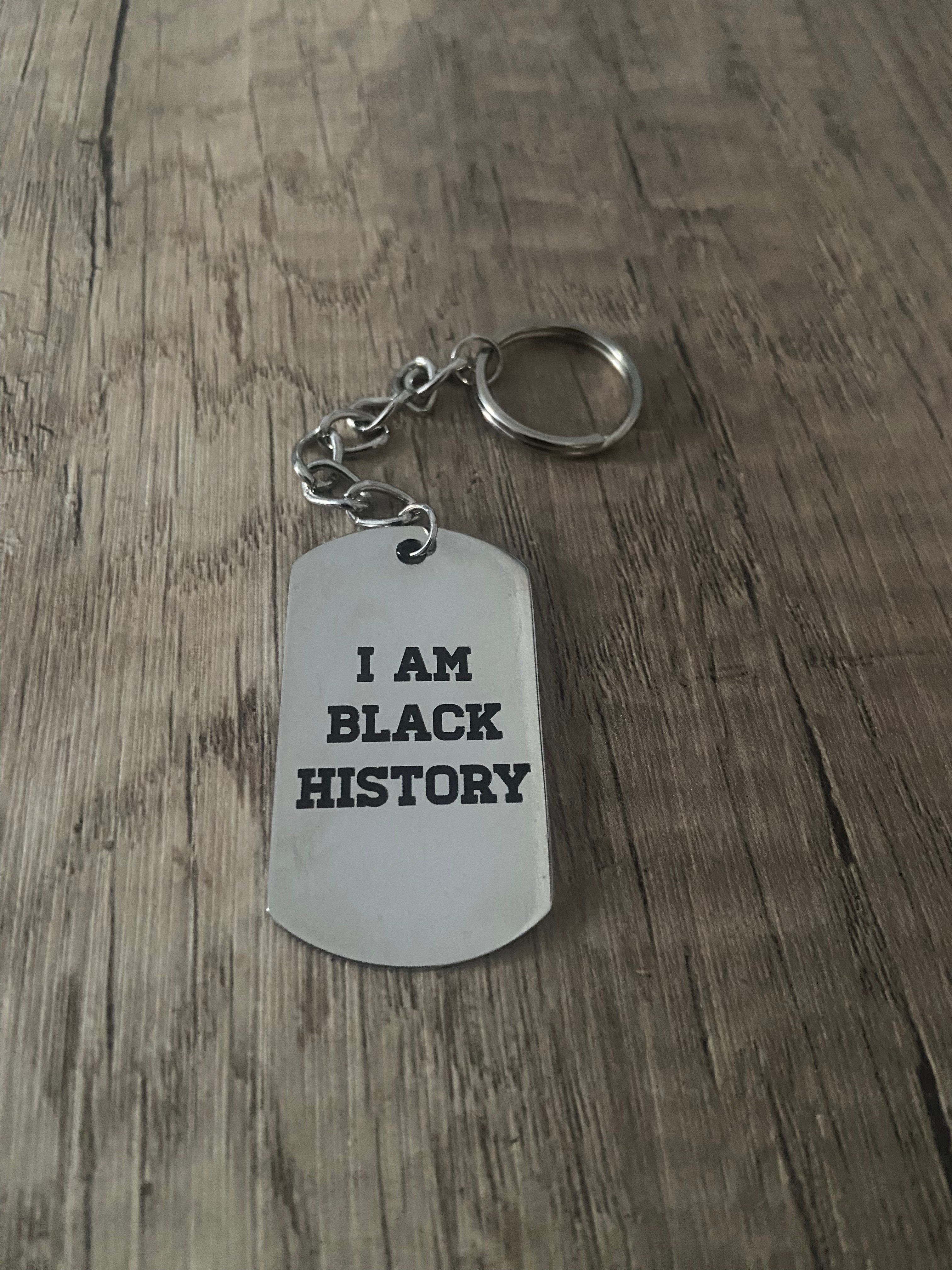 I Am Black History Keychain