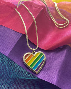 Pride Heart Necklace